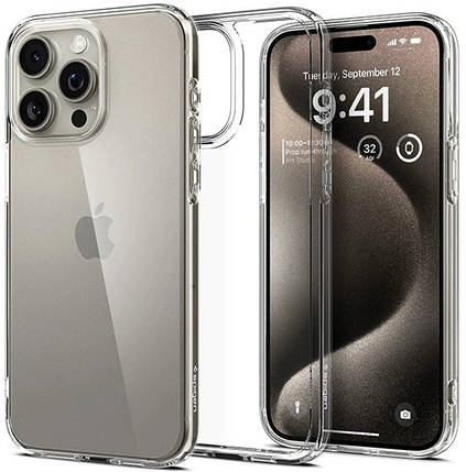 Накладка iPhone 15 Pro clear Neo Hybrid Crystal Spigen MagSafe, фото 3