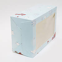 Коробка для тістечок новорічна 250*170*110