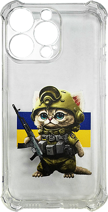 Силікон iPhone 13 Pro clear Heroes of Ukraine Case, фото 1