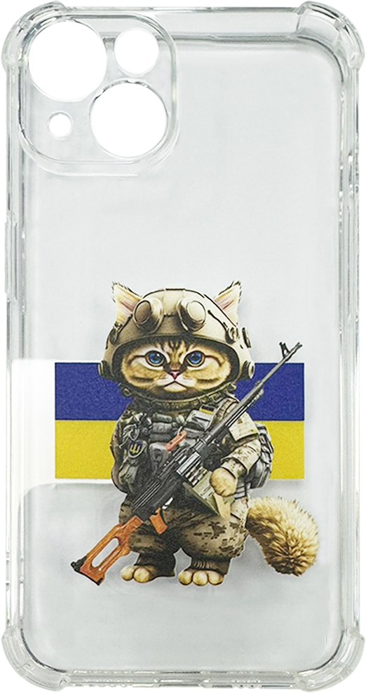 Силікон iPhone 14 clear Heroes of Ukraine Case