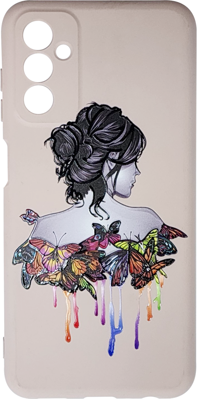 Силікон SA M135/M236 pink sand Butterfly Silicone Case