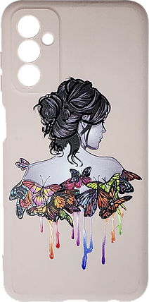 Силікон SA M135/M236 pink sand Butterfly Silicone Case, фото 1