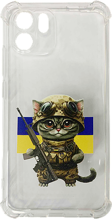 Силікон Xiaomi Redmi A1/A2 clear Heroes of Ukraine Case, фото 1