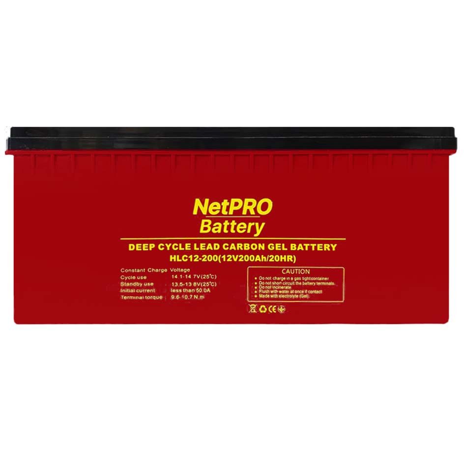 Аккумулятор карбоновий NetPRO HLC 12-200 12V 200Ah Carbon глибокого циклу та швидкого заряду