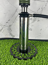 Кальян для одного Trumpet Hookah Rider Still з металевою колбою, 49 см, колір Хакі, фото 4