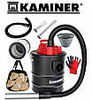 Пилосос для золи та сміття 15 л KAMINER 1170 (1200 Вт, подвійна фільтрація, неіржавка сталь), фото 2