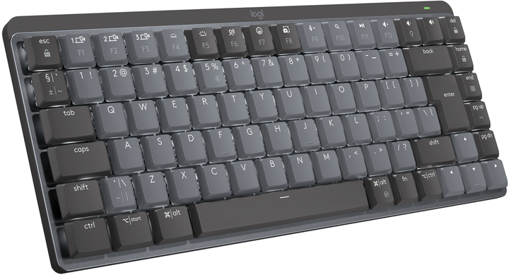 Клавіатура бездротова механічна Logitech MX Mechanical Mini Minimalist Graphite (920-010780)