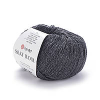 Yarnart SILKY WOOL (Сiлкi Вул) № 335 графіт (Пряжа вовна з шовком, нитки для в'язання)