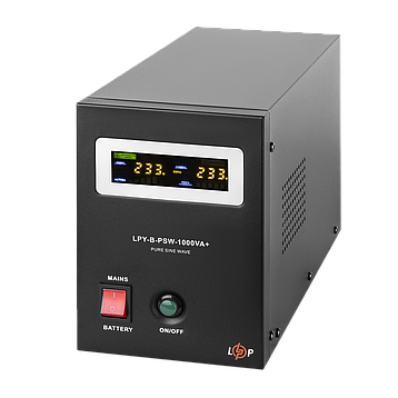ДБЖ з правильною синусоїдою 12V LPY-B-PSW-1000VA+(700Вт) 10A/20A, фото 3