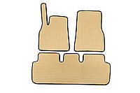 Килимки EVA для Tesla Model S (2021-2025) - Бежевий колір