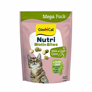 Вітаміни для кішок Gimcat Nutri Biotin Bites з морськими водоростями 425г