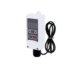 Термостат електричний з дисплеєм та занурювальною виносною гільзою 100 мм, зовнішньої регуляції 0-90℃