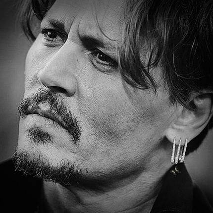 Булавки, сережки з камінням, сережки Джонні Депа, срібло, золото, фото 3