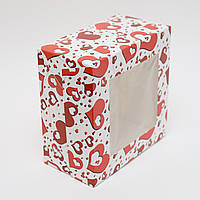 Коробка кондитерська для тістечка "Серце" 170*170*90