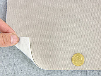 Відріз 1,6м, Автотканина стельова RASHAEL R26, колір світло-кремовий на поролоні та повсті, товщ. 2мм, шир. 168см, Туреччина