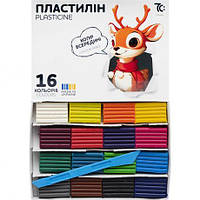 Від 2 шт. Пластилін 16 кольорів по 8г, "Гамма" 7С: 7C31602 купити дешево оптом в інтернет-магазині