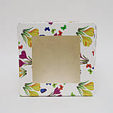Упаковка для мафінів, капкейків 170*170*90 (КВІТИ), фото 3