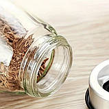 Набір для спецій 6 скляних ємностей на підставці Кухонний органайзер для приправ баночки та підставка, фото 8