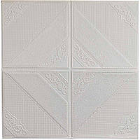 Самоклеюча декоративна 3D панель ромб 700x700x5 мм