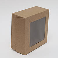 Коробка для тістечок бура 130*130*60