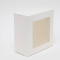 Коробка для тістечок із віконцем 130*130*60