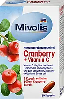 Біологічно активна добавка Mivolis Cranberry + Vitamin C, 60 шт