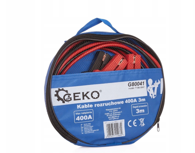 Провід для прикурювання 400 амп, 3м, GEKO G80041