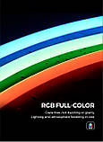 Гнучкий неон COLORS 48V IP65 14,4W 950Lm 3000K (NNR25-20M-WW), фото 7
