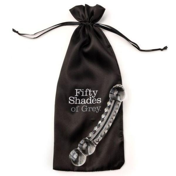 Скляний фаллоїмітатор Fifty Shades Grey Drive Me Crazy Glass Massage Wand, 17,8х3,6 см