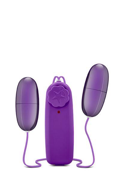 Подвійне віброяйце B YOURS DOUBLE POP EGGS PLUM, фото 1