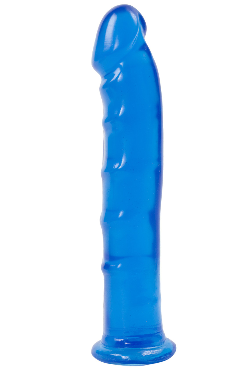 Гелевий фалоімітатор Doc Johnson Jelly Jewels - Dong with Suction Cup - Blue