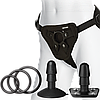 Набір для страпону Doc Johnson Vac-U-Lock Dual Density Starter Set Vanilla, діаметр 2х3,8 см, 5,1 см, фото 5
