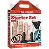 Набір для страпону Doc Johnson Vac-U-Lock Dual Density Starter Set Vanilla, діаметр 2х3,8 см, 5,1 см, фото 6