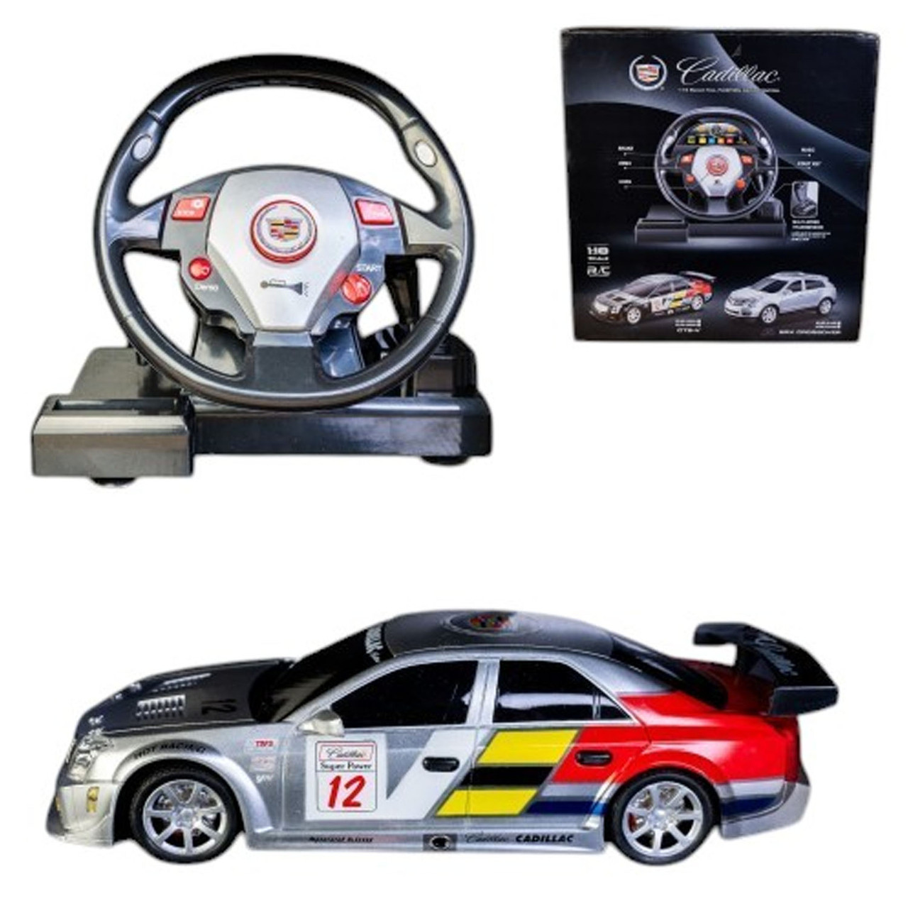 Машинка на радіокеруванні (3 кольори, кермо, коробка передач, звук) G282322-866-1805BSW, фото 1