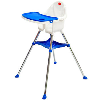 Стільчик для годування Doloni (знімний столик) 03220/1 Біло-синій