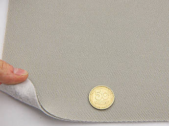 Відріз 0,9м, Автотканина стельова Lacoste L-41, колір світло-сірий, на поролоні та повсті, товщ. 3мм, шир. 165см, Туреччина