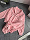 Жіночий теплий м'який весняний флісовий костюм кофта на блискавці і штани на манжеті двосторонній фліс полар OS, фото 5