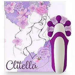 Стимулятор з імітацією оральних ласк FeelzToys — Clitella Oral Clitoral Stimulator Purplе