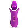 Стимулятор з імітацією оральних ласк FeelzToys — Clitella Oral Clitoral Stimulator Purplе, фото 4