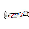 Скляне делего з вигинами та малюнком Gildo Glass Dildo No. 3, фото 4