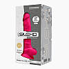 Фалоімітатор SilexD Vetus Pink (MODEL 1 size 8in), двошаровий, силікон + Silexpan, діаметр 4,2см, фото 4