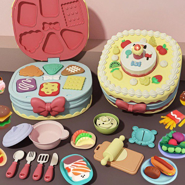 Набір для творчості, пластилін для ліплення для виготовлення страв сприяє розвитку уяви кондитер, фото 1