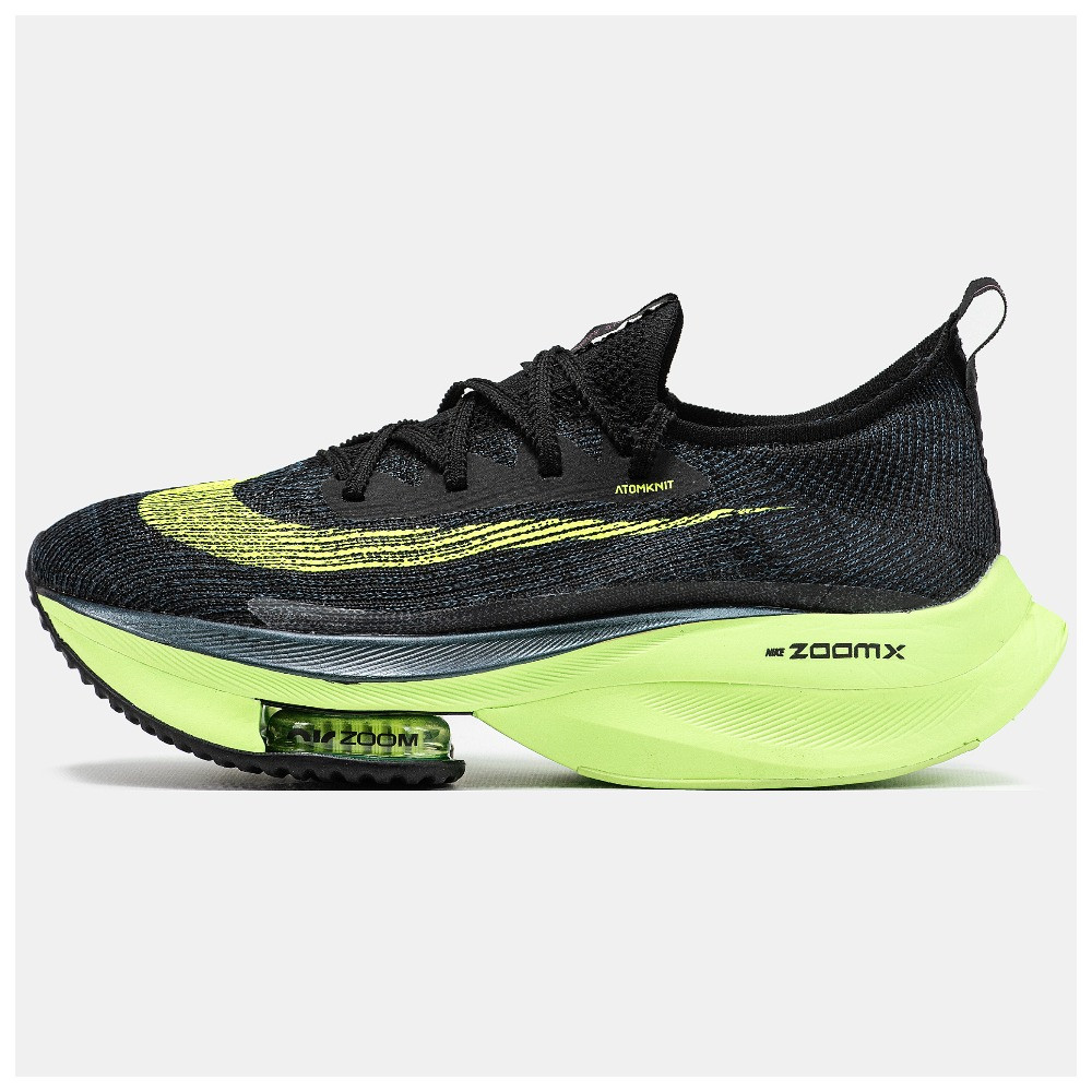 Чоловічі / жіночі кросівки Nike Air Zoom AlphaFly Next% 2 Black Green, зелено-чорні кросівки найк аір зум альфафлай некст 2