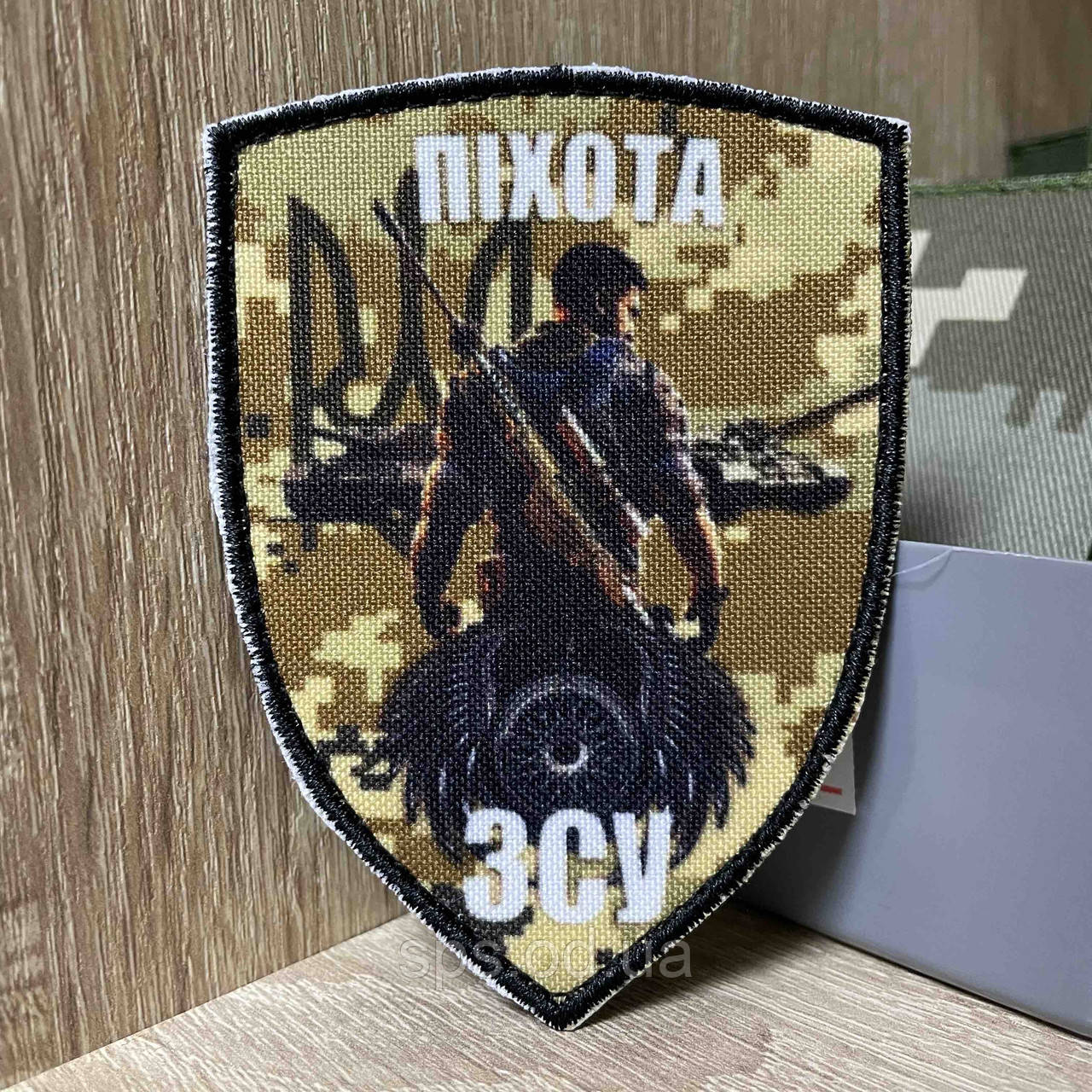 №ДШ052 Шеврон ПІХОТА ЗСУ 9*6,5 см, фото 1