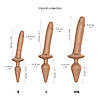 Анальна пробка з дилдо 2в1 Strap-On-Me SWITCH PLUG-IN REALISTIC DILDO Caramel S, діаметр 3,3/2,9 см, фото 5
