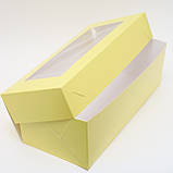Коробка для рулетів з вікном 330*150*110 жовта, фото 2