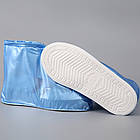 Чохли для взуття від дощу 45-46р (32,5см), з ПВХ, A5 / Водонепроникні бахіли на взуття / Бахіли від дощу, фото 4