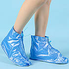 Чохли для взуття від дощу 45-46р (32,5см), з ПВХ, A5 / Водонепроникні бахіли на взуття / Бахіли від дощу, фото 7