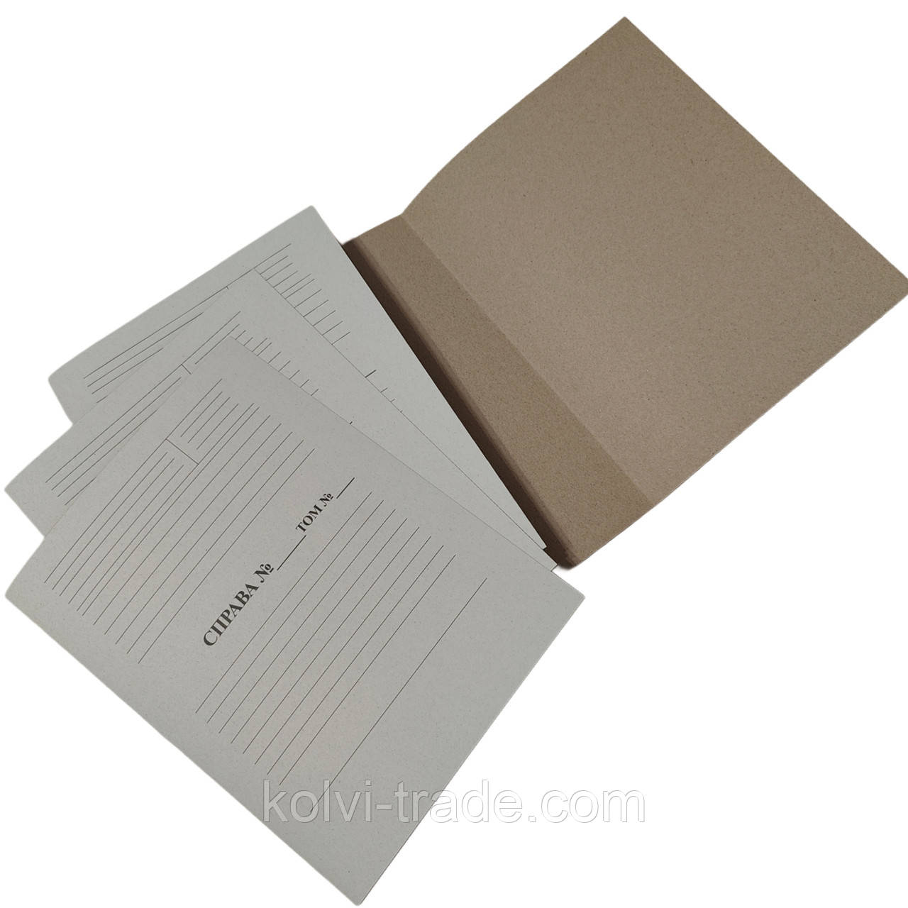 Швидкозшивачна папка картонна 305*232мм, з титульною сторінкою, без зав'язок, комплект 25шт