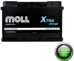 АКБ MOLL 75Ah 720A X-TRA Charge